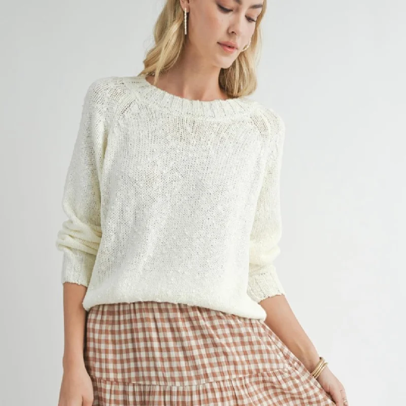 Sadie and Sage Pandora Crewneck sweater Spandex Rayon Corduroy