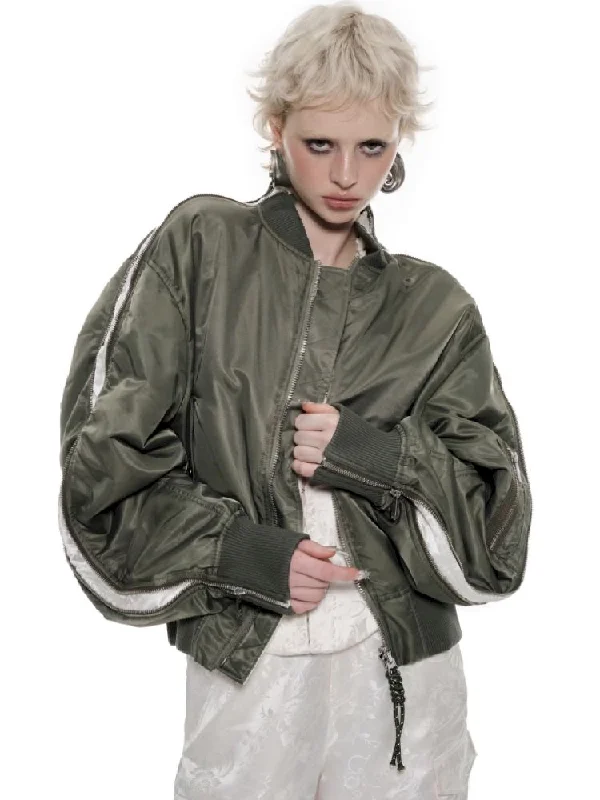 Jacquard two sides wear flight jacket【s0000010196】 Wool Jacket Cashmere Jacket Tweed Jacket