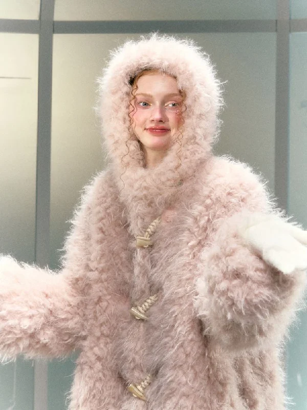 Loose Faux Fur Cotton Jacket Coat【s0000006032】 Oversized Jacket Tailored Jacket Straight Jacket