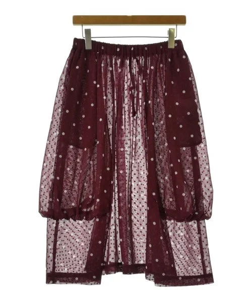 COMME des GARCONS COMME des GARCONS Knee length skirts silk skirt elegant