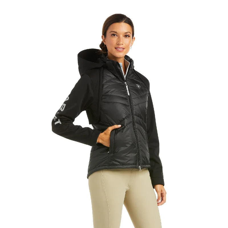 Ariat® Ladies Salient Black Jacket 10037513 Front Pockets Side Pockets Patch Pockets