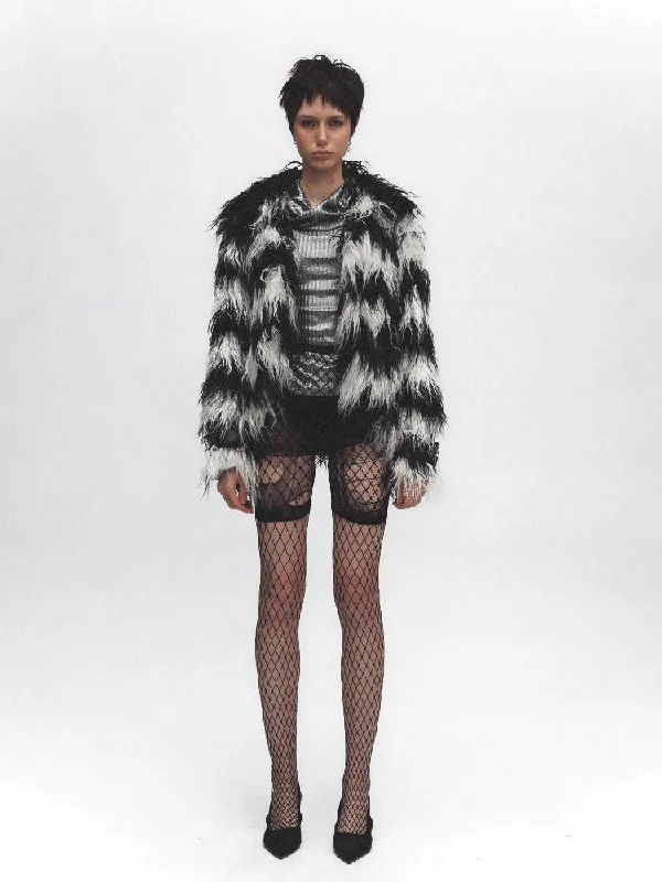 Fox Fur Coat Short Jacket【s0000011629】 Bomber Jacket Anorak Windbreaker