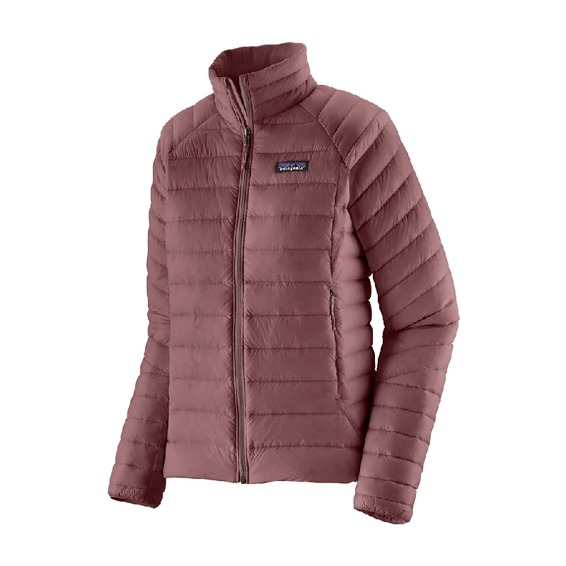 Patagonia Women's Down Sweater Jacket - Past Season Notch Collar Peter Pan Collar Cowl Neck