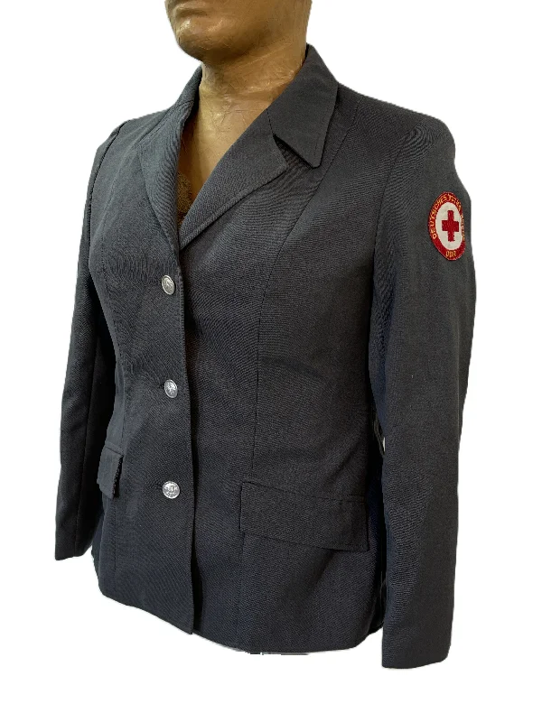 East German Red DRK Cross Female Dress Jacket Fleece Jacket Down Jacket Feather Jacket