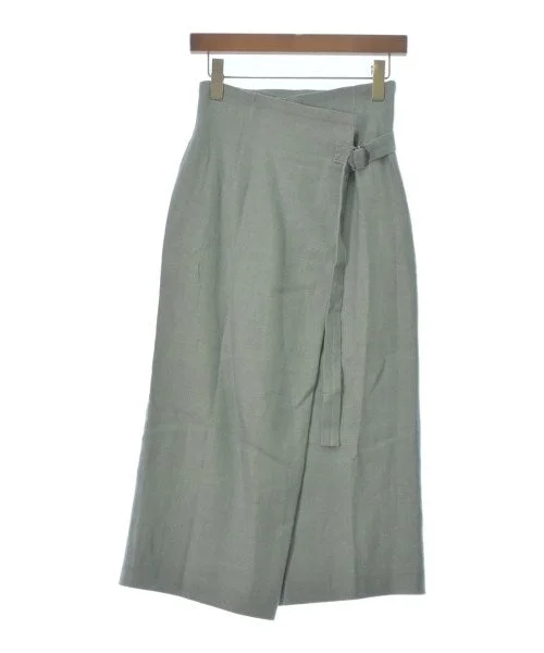 YLEVE Long/Maxi length skirts silk skirt lustrous