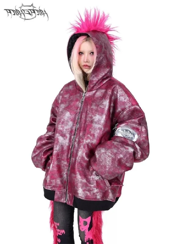 Cockney concept oversize punk loose jacket【s0000006138】 Belted Jacket Elasticated Jacket Padded Jacket