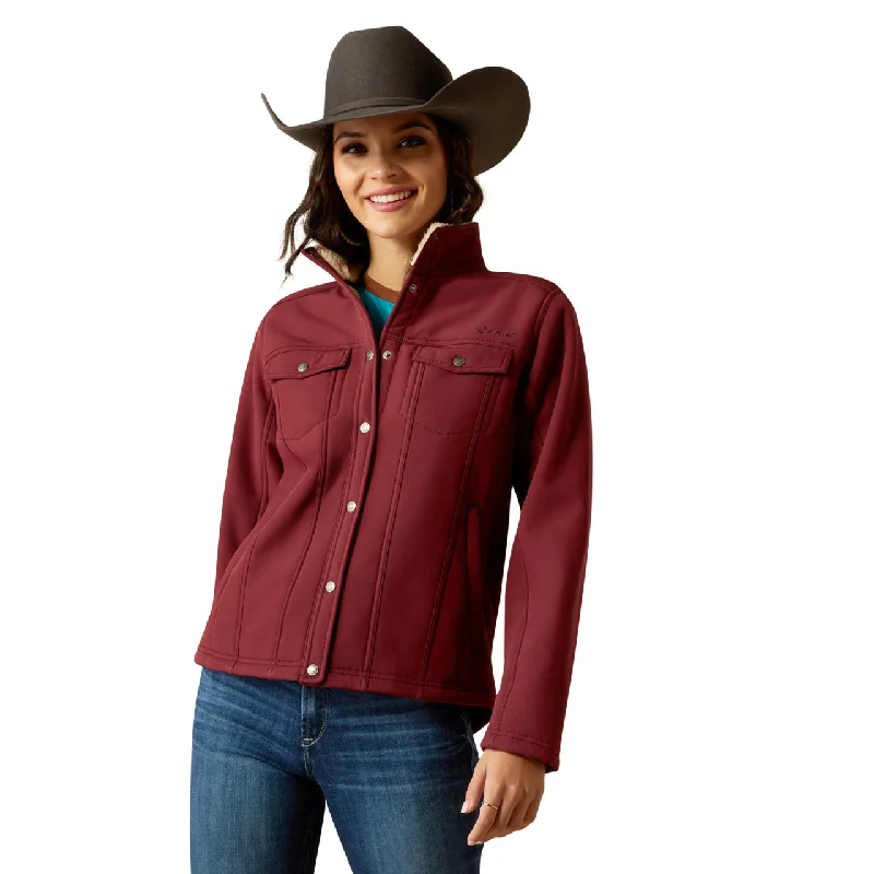 Ariat Ladies Berber Back Tawny Port Softshell Jacket 10053011 Chenille Jacket Brocade Jacket Lace Jacket