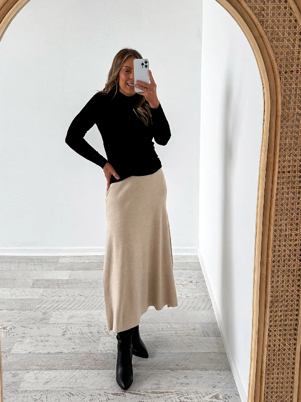 Malakai Knit Skirt - Stone