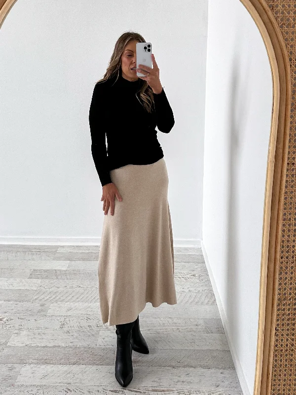 Malakai Knit Skirt - Stone