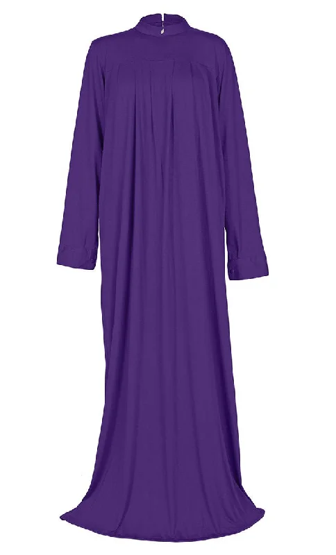 Women's Everydaywear Purple Viscose Jersey Abaya