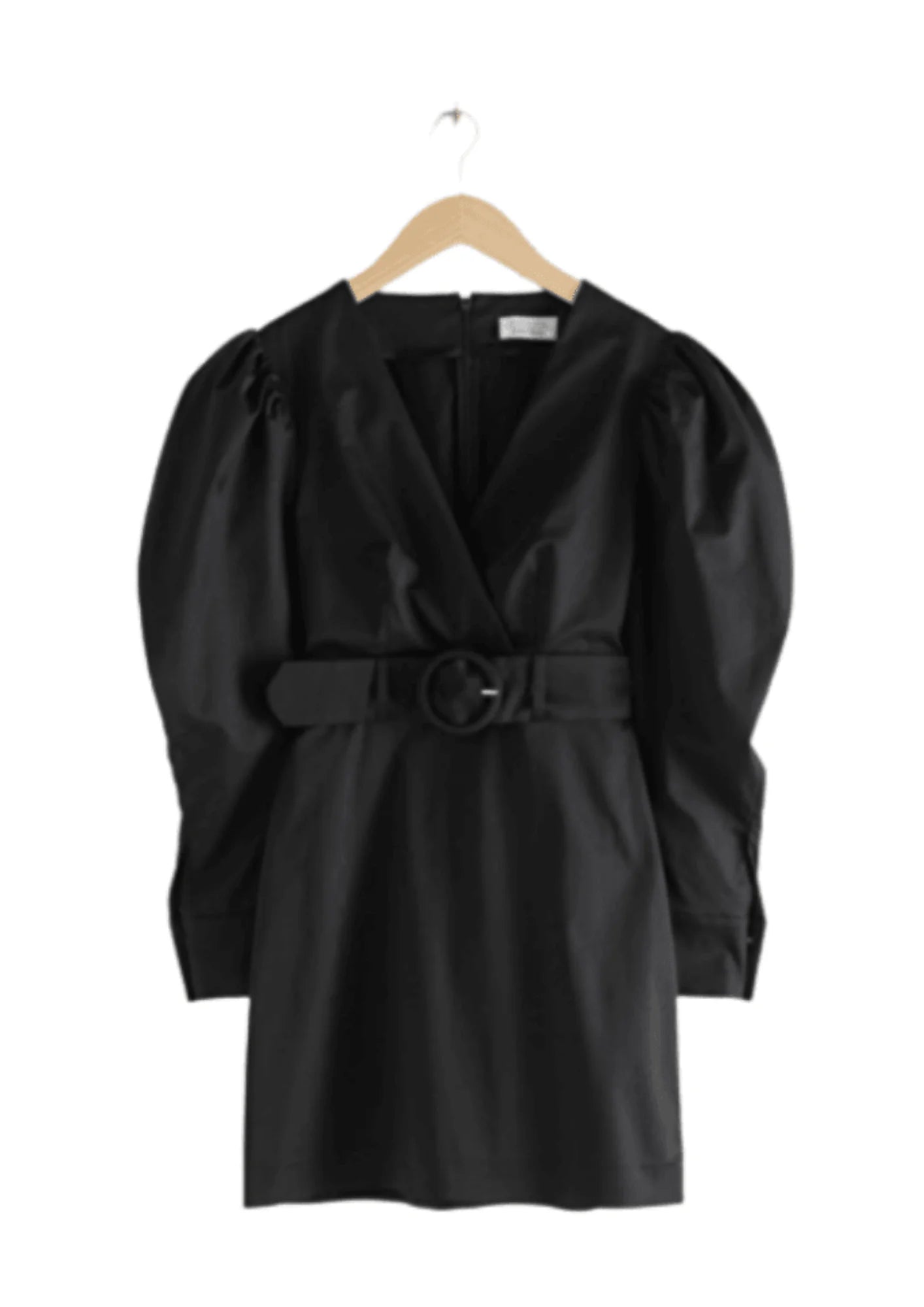 BLACK MINI DRESS Cozy Jersey Mini Dress