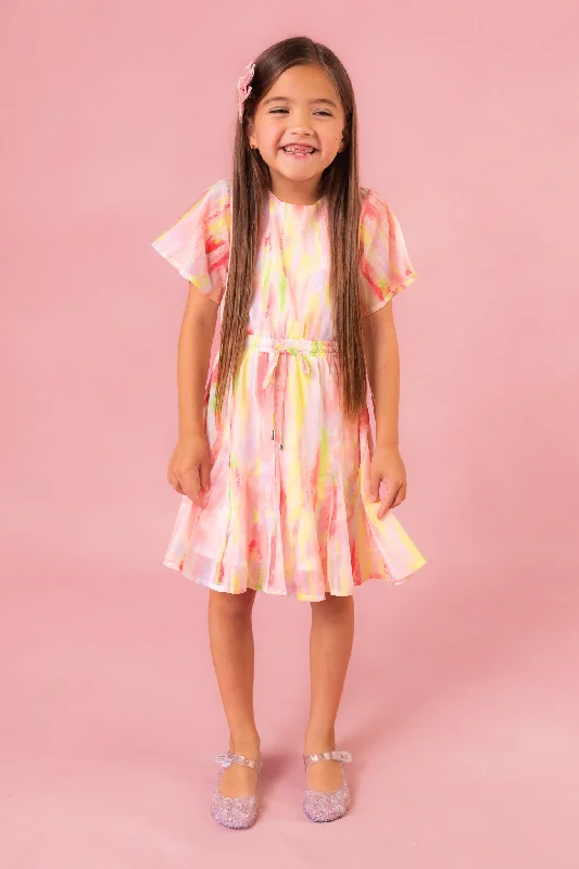 Mini In the Clouds Dress in Pastels - FINAL SALE Stylish Spaghetti Strap Mini Dress