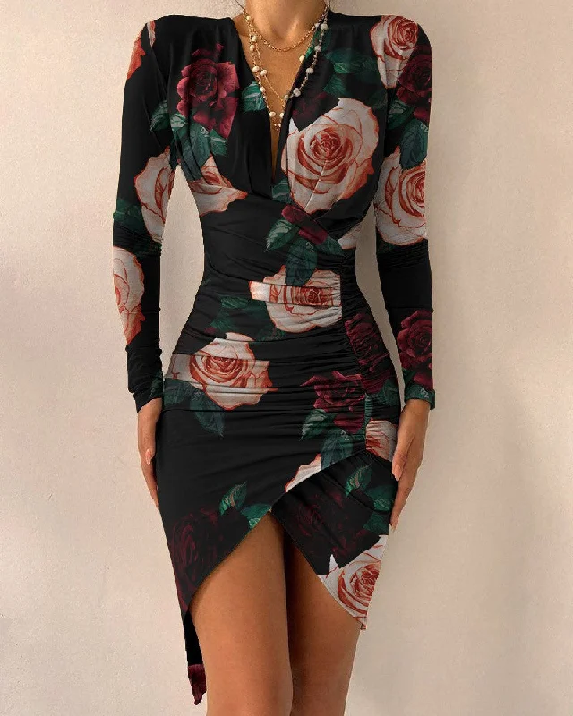 Black floral
